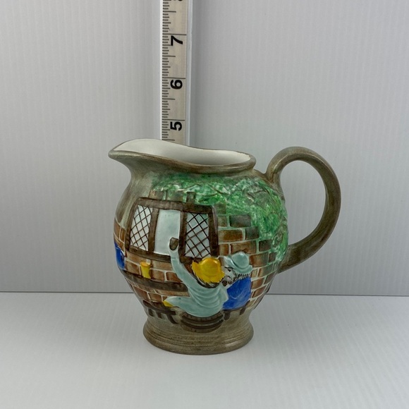 Vintage E Radford Handpainted Creamer Pitcher Earthenware - Picture 8 of 9